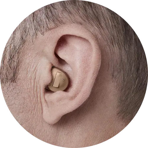 Half shell in-the-ear hearing aids